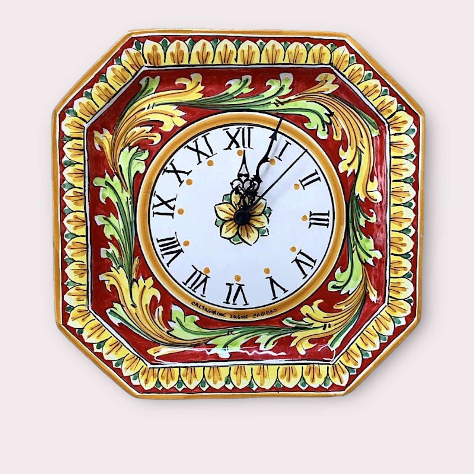 OROLOGIO CERAMICA SICILIANA DI CALTAGIRONE