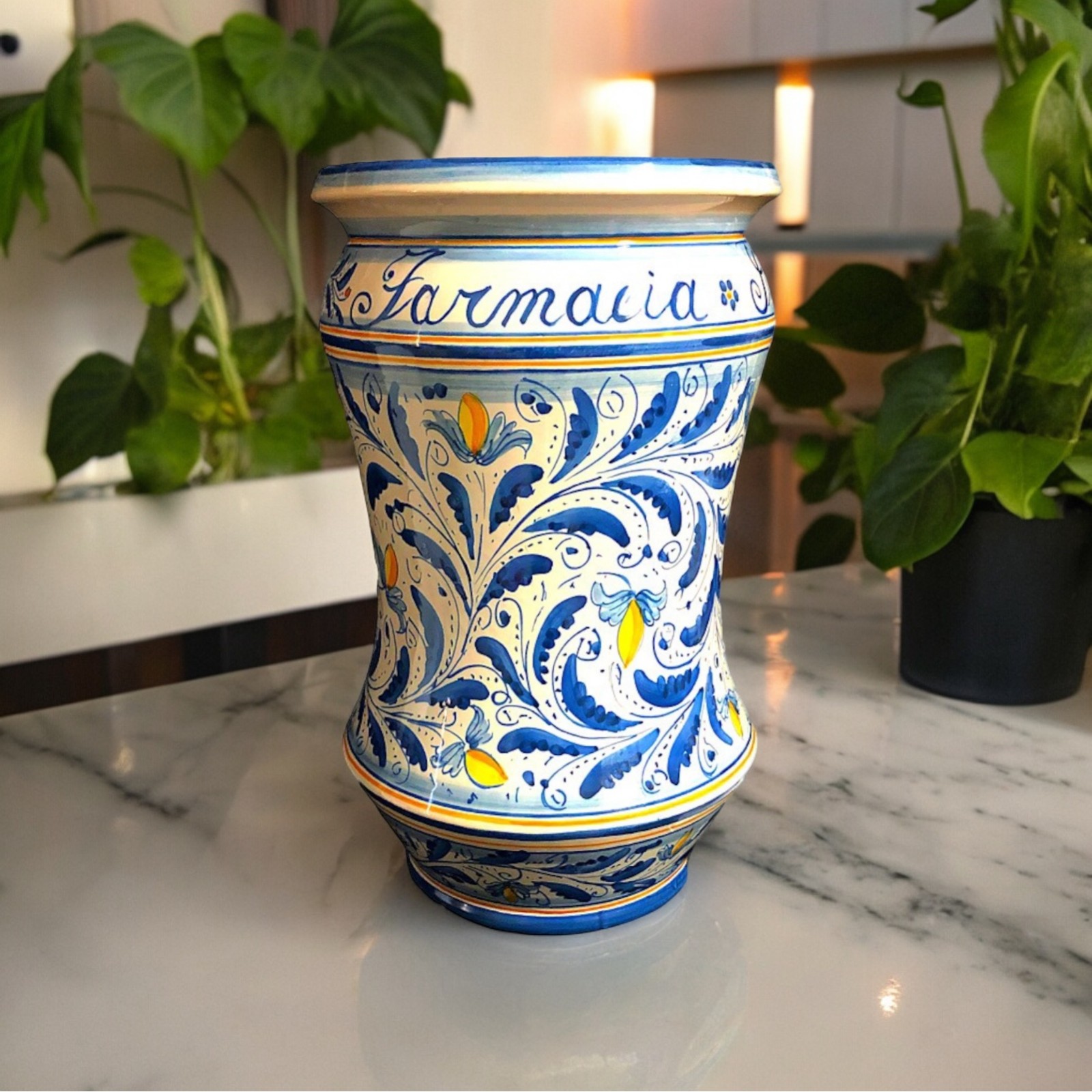 Portaombrelli personalizzato in ceramica di Caltagirone